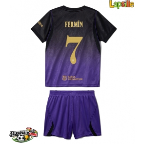 Barcelona Fermin Lopez #7 Vieraspaita Lapsille 2026-27 Lyhythihainen (+ shortsit)